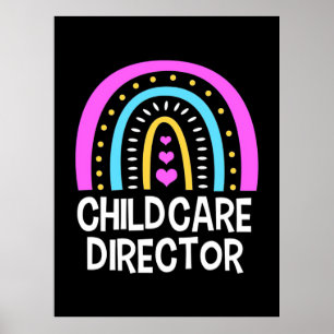 Affiche Enseignant Directeur de la garde d'enfants