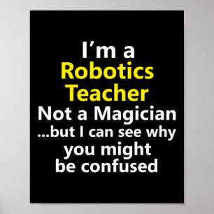 Affiche Enseignant en robotique Carrière professionnelle É