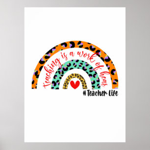 Affiche Enseignant L'Art L'Enseignement Est Une Oeuvre De 