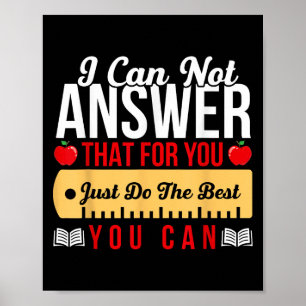 Affiche Enseignant Motivationnel - Test De L'État Ne Faite