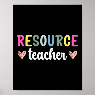Affiche Enseignant ressource Enseignement ressource