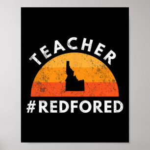 Affiche Enseignant Rouge Pour Ed Idaho Public Education 3
