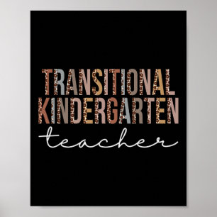Affiche Enseignante de maternelle Leopard Appréciation Fem
