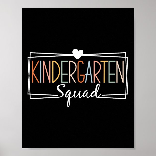 Affiche Enseignants de l'équipe de maternelle Enfants jard (Devant)