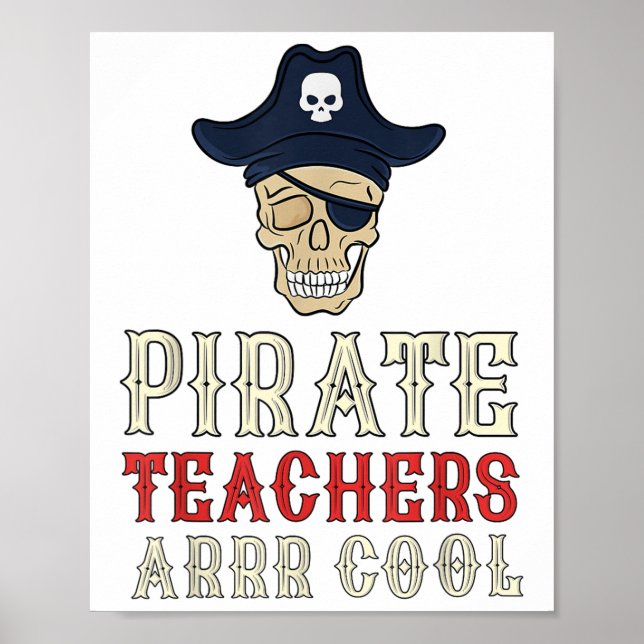 Affiche Enseignants Pirates Arr Cool _ Parler Comme Une Jo (Devant)