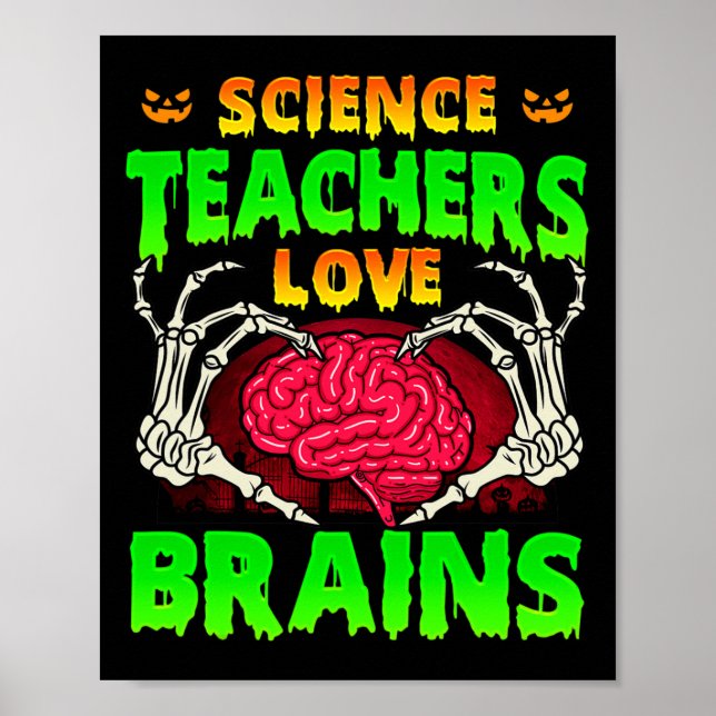 Affiche Enseignants scientifiques Aimer les cerveaux Squel (Devant)