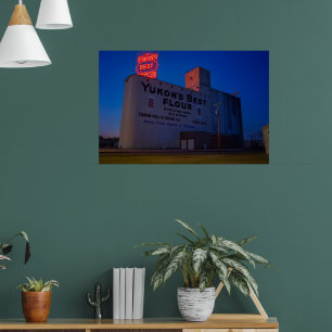 Affiche Enseigne au néon du moulin à farine Yukon' Best à