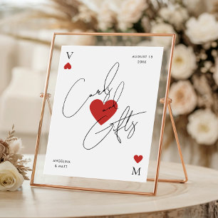 Affiche Enseigne Cartes à Jouer Casino de Vegas & Cadeaux