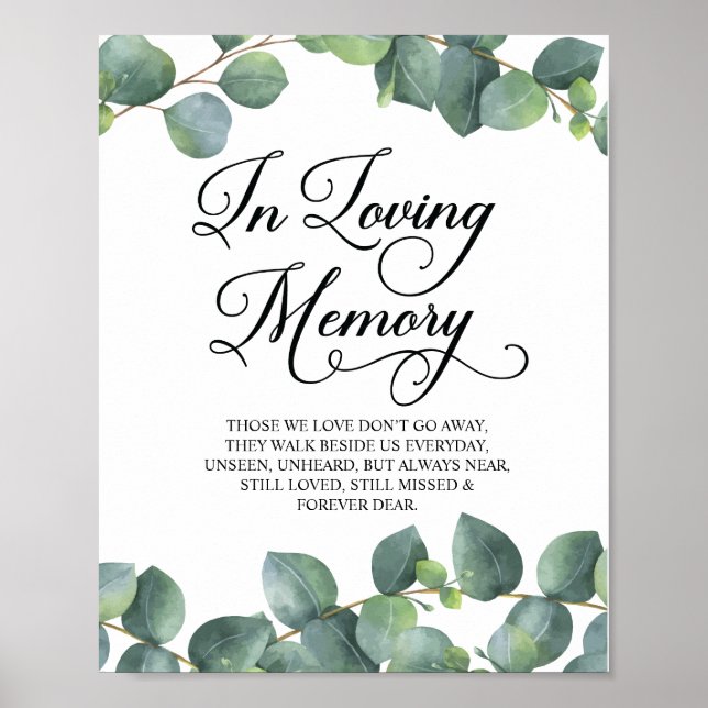 Affiche Enseigne commémorative à la mémoire d'Eucalyptus G (Devant)