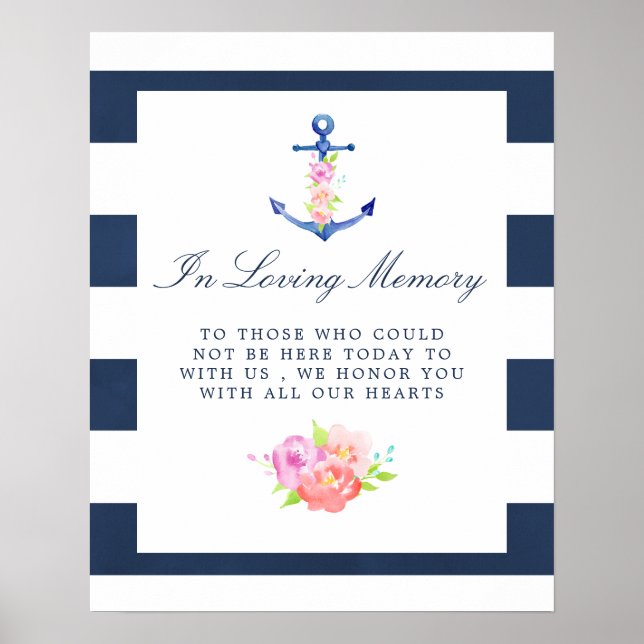 Affiche Enseigne commémorative de mariage à thème floral a (Devant)