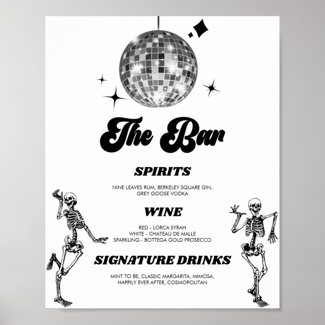 Affiche Enseigne de bar personnalisée (Devant)
