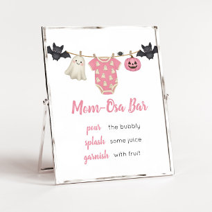 Affiche Enseigne de bar pour maman Osa avec un thème de vê