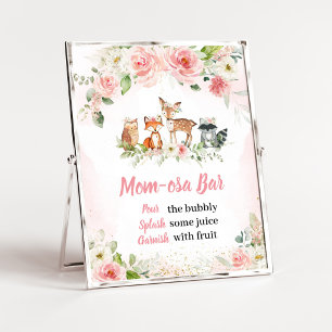 Affiche Enseigne de bar pour maman Osa sous la douche flor