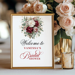 Affiche Enseigne de bienvenue Mariage Fête de mariage Burg