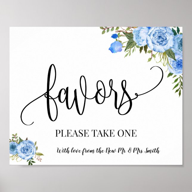 Affiche Enseigne de cadeaux de mariage réception bohème ch (Devant)