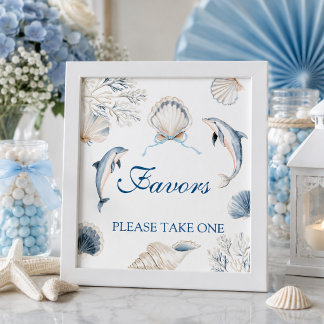Affiche Enseigne de cadeaux personnalisée pour Baby Shower