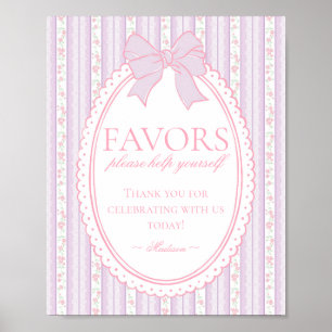 Affiche Enseigne de Faveurs Florales Fantaisie Vintage Vio