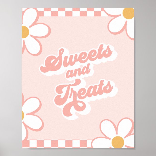Affiche Enseigne de friandises et de douceurs pour une bab (Devant)