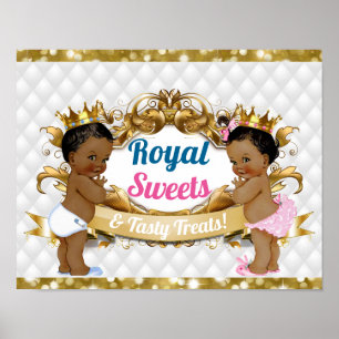 Affiche Enseigne de friandises pour révélation du sexe Roy