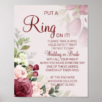 Enseigne de jeu de baby shower "Watercolor Put a R