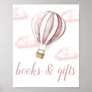 Affiche Enseigne de livres et cadeaux pour Baby Shower Bal
