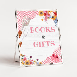 Affiche Enseigne de livres et cadeaux pour Baby Shower Pin