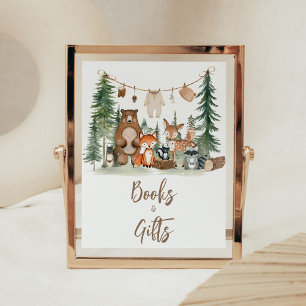 Affiche Enseigne de livres et cadeaux pour Baby Shower sur
