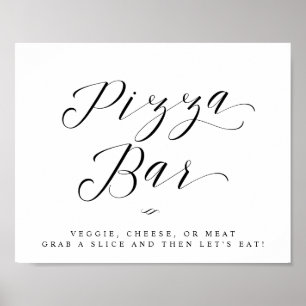 Affiche Enseigne de mariage écriture calligraphique chic P