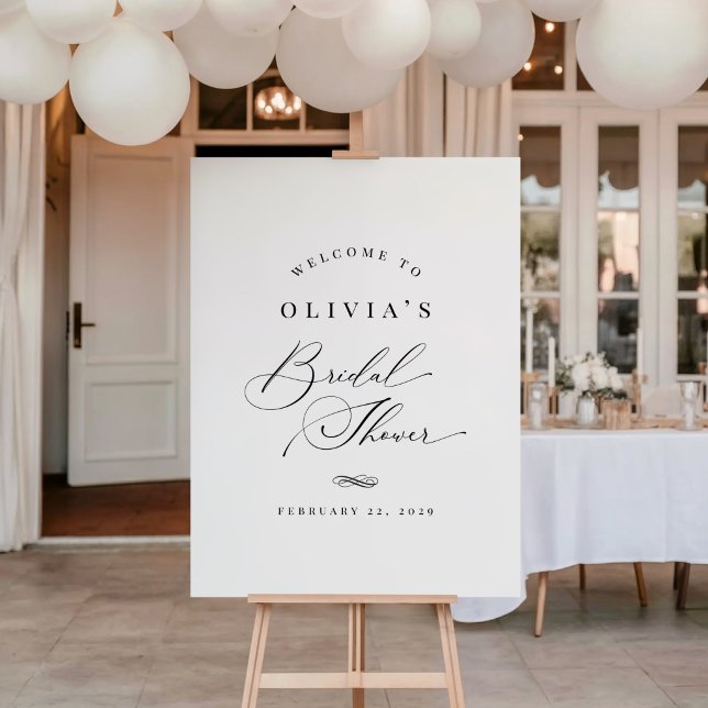 Affiche Enseigne de mariage élégante avec calligraphie cla (Créateur téléchargé)