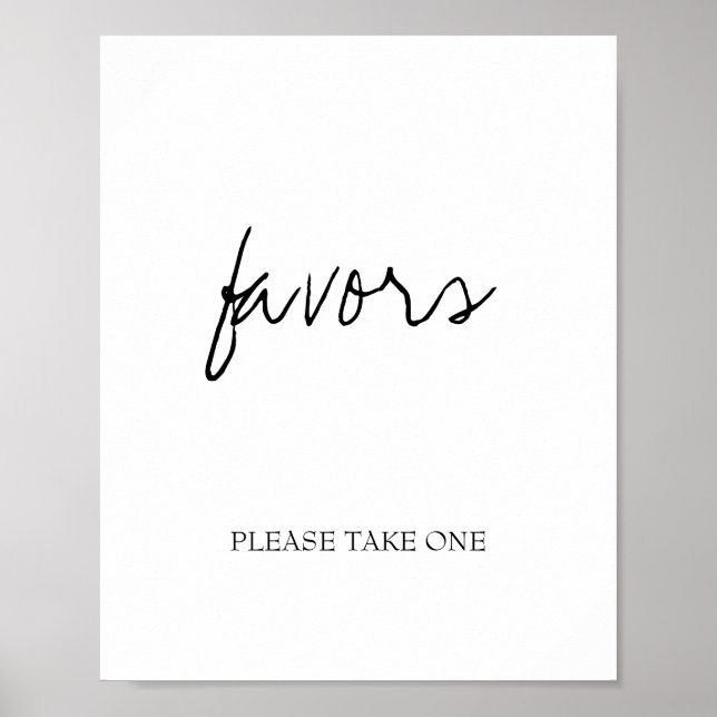 Affiche Enseigne de mariage en calligraphie Brittany Black (Devant)