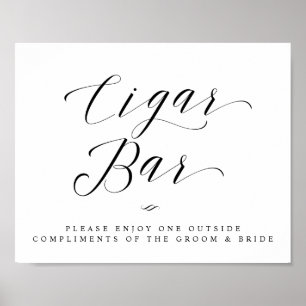 Affiche Enseigne de mariage simple écriture calligraphique