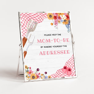Affiche Enseigne de station d'enveloppe de Baby Shower Bar