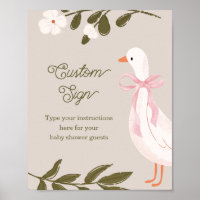 Enseigne de table personnalisée pour Baby Shower C