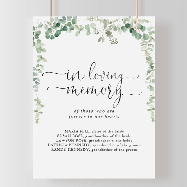 Affiche Enseigne géométrique à l'eucalyptus en souvenir ai (Créateur téléchargé)