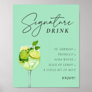 Affiche Enseigne Hugo Spritz Boisson Signature Couple Show