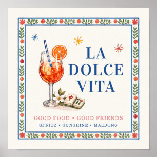 Affiche Enseigne La Dolce Vita Spritz & Stacks