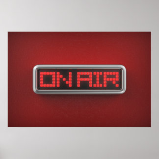 Affiche Enseigne lumineuse ON AIR