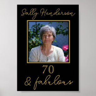 Affiche Enseigne personnalisée d'anniversaire pour un jalo