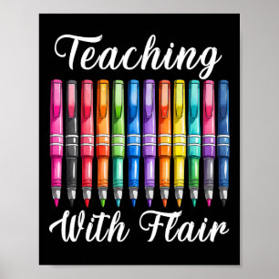 Affiche Enseignement avec Flair Enseignant en maternelle P