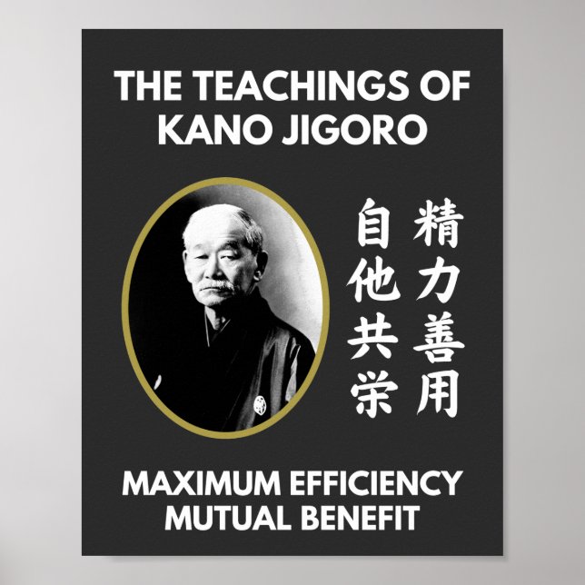 Affiche Enseignement du judo japonais Jigoro Kano (Devant)
