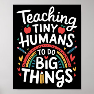 Affiche Enseigner de Grandes Choses aux Tout-Petits I Ense