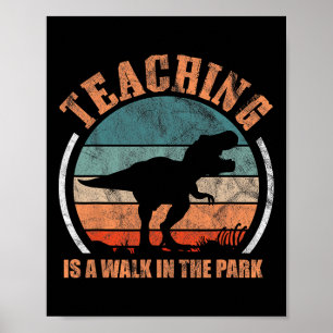 Affiche Enseigner Est Une Promenade Dans Le Parc Drôle Ens