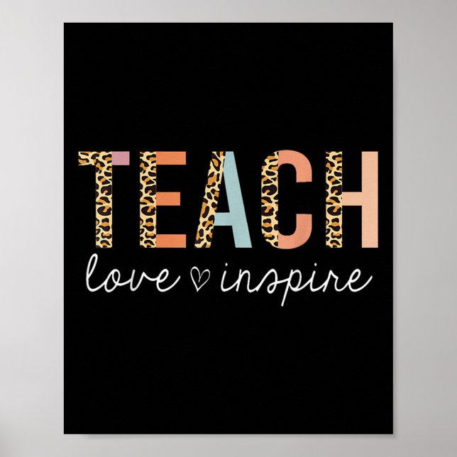 Affiche Enseigner L'Amour Insérez Leopard Retour À L'École (Devant)