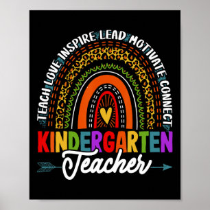 Affiche Enseigner L'Amour Inspirer Kindergarten Enseignant