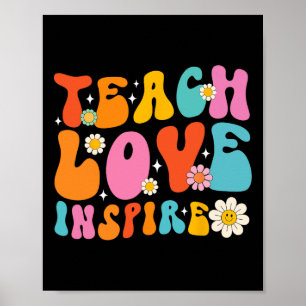 Affiche Enseigner L'Amour Inspirer Le Premier Jour École R