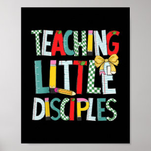 Affiche Enseigner Les Petits Disciples Bible Religieuse Ch