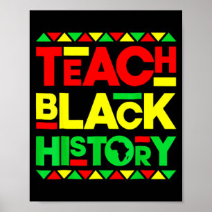 Affiche Enseigner l'histoire des Noirs Mélanine Afro Fiert