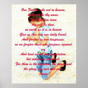 Affiche Enseignez-nous à prier ......