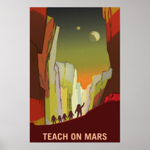 Affiche Enseignez sur Mars et ses lunes