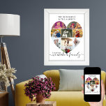 Affiche Ensemble Coeur personnalisé en forme de 9 photo Co<br><div class="desc">Créez votre propre affiche personnalisée avec 9 de vos photos préférées et votre (vos) nom(s) de famille. Le modèle photo est conçu pour créer un collage photo en forme de coeur d'amour, qui affiche vos photos dans un mélange de formats portrait et paysage. Téléchargez vos photos en ligne, de haut...</div>